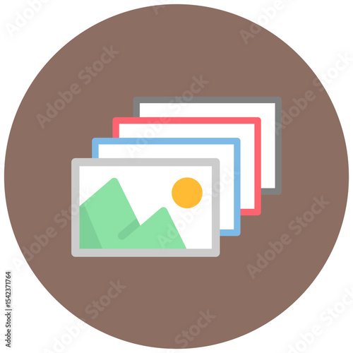 Gallery icon vector image. Can be used for Museum.