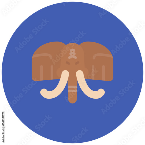 Mammoth icon vector image. Can be used for Museum.