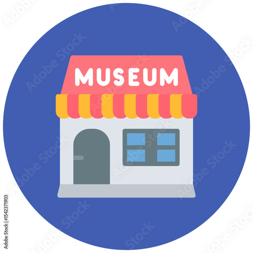 Museum Shop icon vector image. Can be used for Museum.