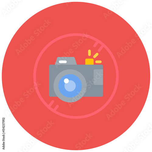 No Flash Photography icon vector image. Can be used for Museum.