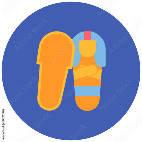 Sarcophagus icon vector image. Can be used for Museum.