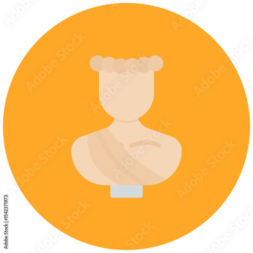 Statue icon vector image. Can be used for Museum.