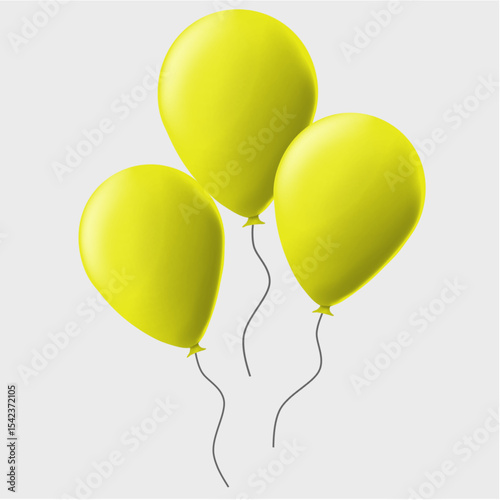 balloon illustration for birthday, celebration, new year or other design assets