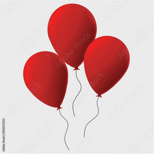 balloon illustration for birthday, celebration, new year or other design assets