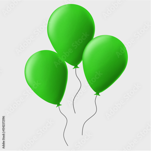 balloon illustration for birthday, celebration, new year or other design assets