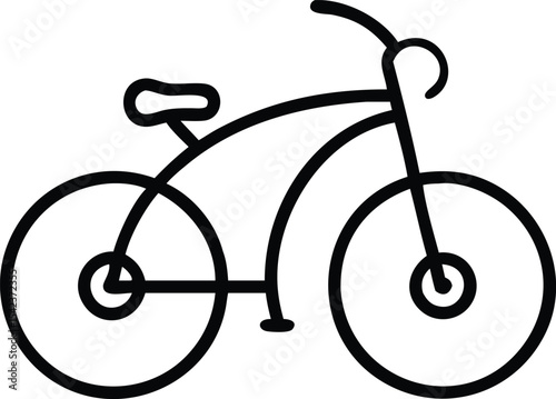 Vintage bicycle vector illustration of an old sport cycle, perfect for design and travel