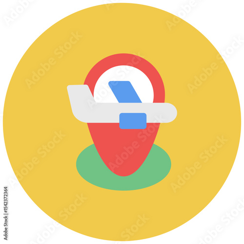 Domestic Flight icon vector image. Can be used for Airline.