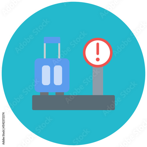 Etd icon vector image. Can be used for Airline.