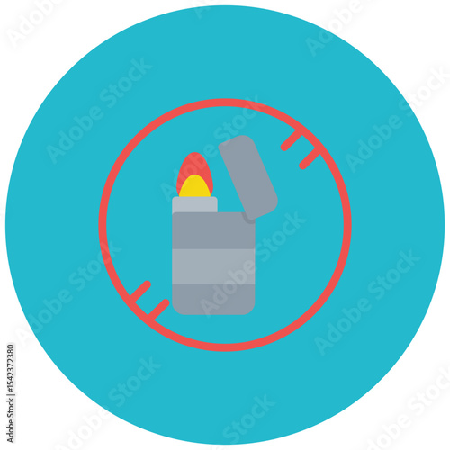 Forbidden Items icon vector image. Can be used for Airline.