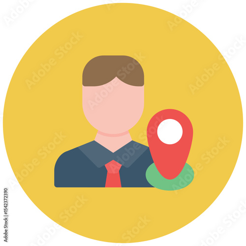 Local Passenger icon vector image. Can be used for Airline.