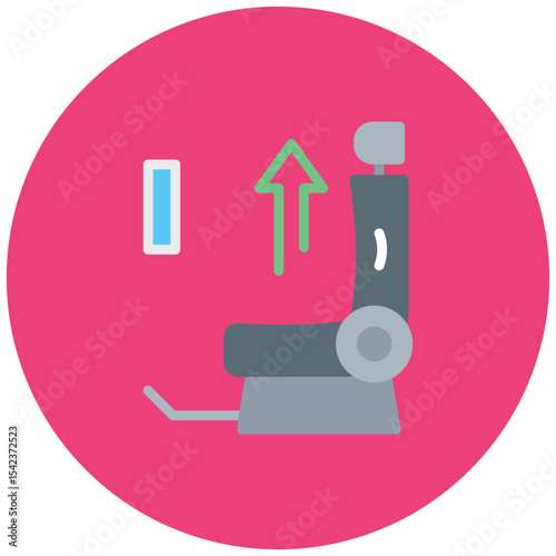 Seat Upgrade icon vector image. Can be used for Airline.