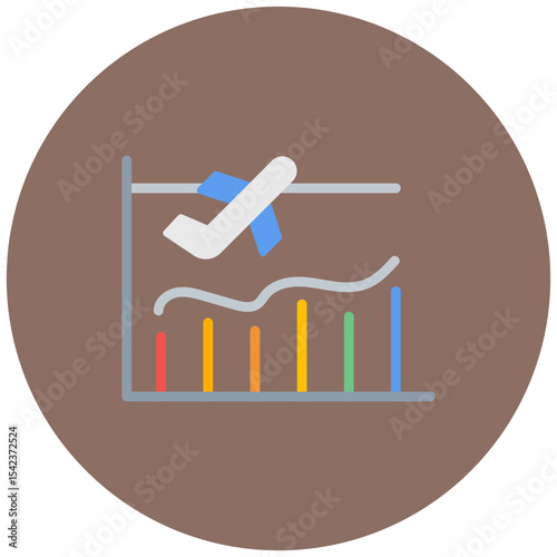 Revenue Passenger Mile icon vector image. Can be used for Airline.
