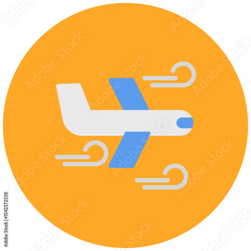 Turbulence icon vector image. Can be used for Airline.