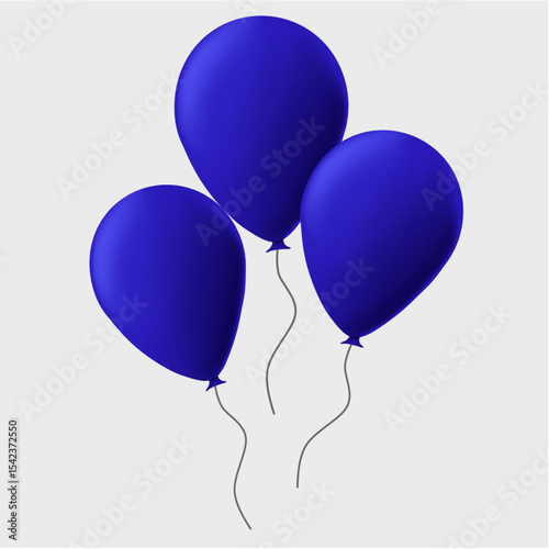 balloon illustration for birthday, celebration, new year or other design assets