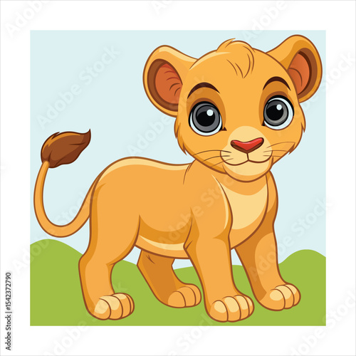 Just lion around a funny animal cartoon picture pun