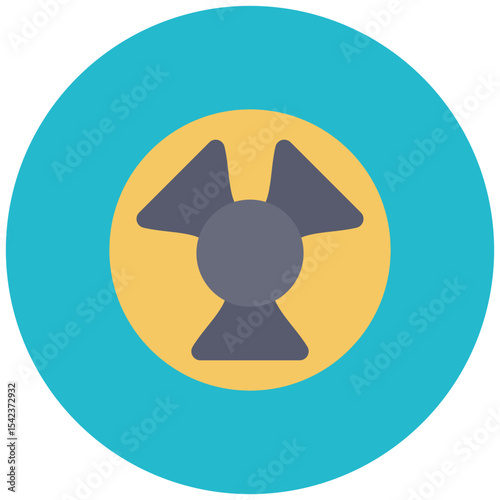Radioactive icon vector image. Can be used for Industry.