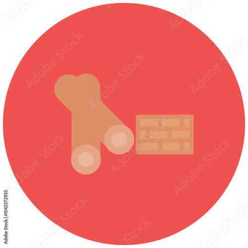 Raw Material icon vector image. Can be used for Industry.