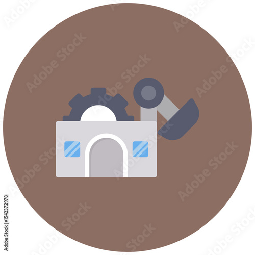 Traditional Manufacturing icon vector image. Can be used for Industry.