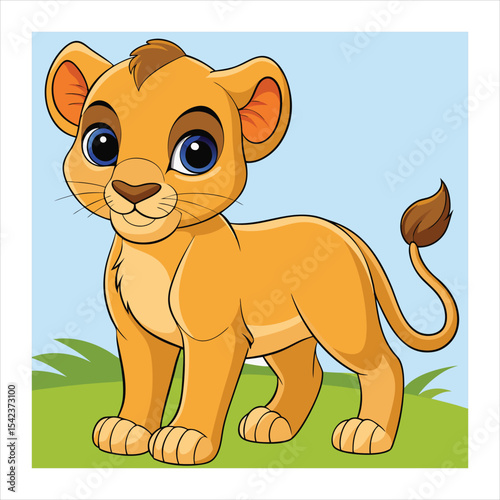 Just lion around a funny animal cartoon picture pun