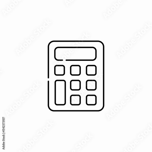 basic calculator device icon sign vector