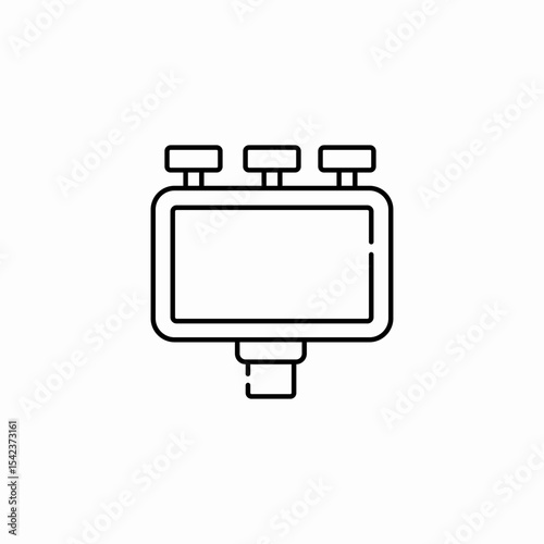 billboard display advertisement icon sign vector