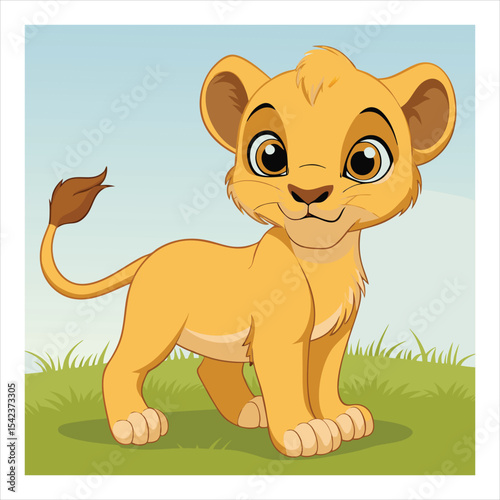 Just lion around a funny animal cartoon picture pun