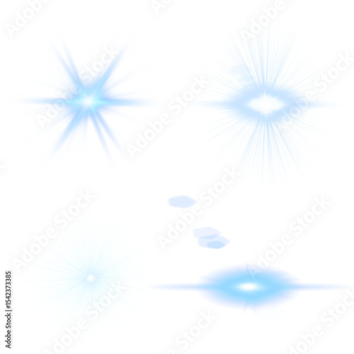 VFX Blue Magic Effects – Light Bursts, Portals, and Sparks