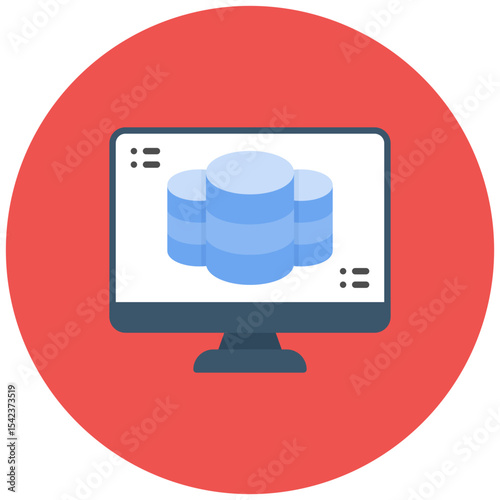 Master Data icon vector image. Can be used for Shipping.
