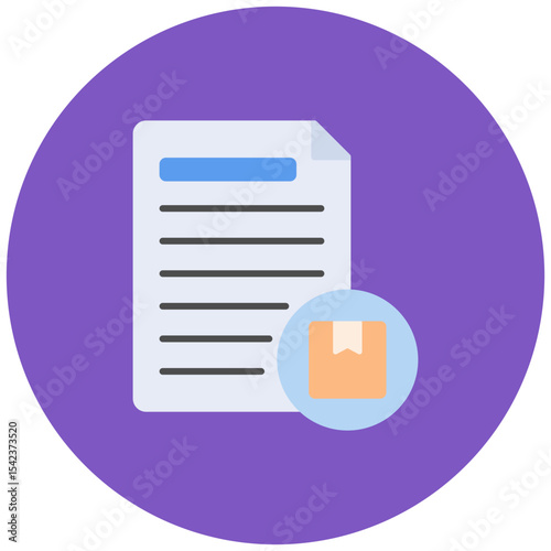 Sku Description icon vector image. Can be used for Shipping.