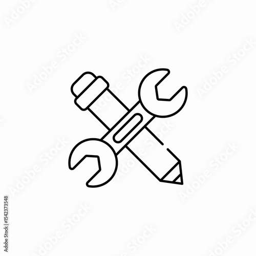 creative tools setup icon sign vector