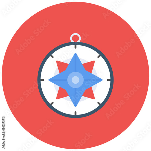 Compass icon vector image. Can be used for Shipping.