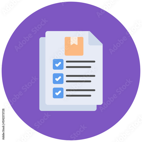 Document icon vector image. Can be used for Shipping.