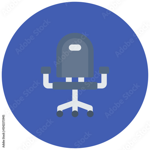 Office Chair icon vector image. Can be used for Office.