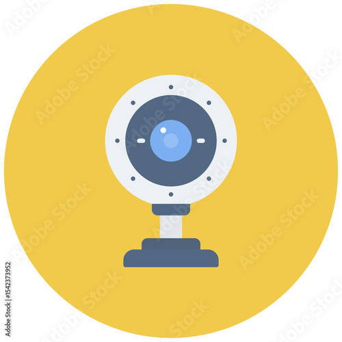 Webcam icon vector image. Can be used for Office.