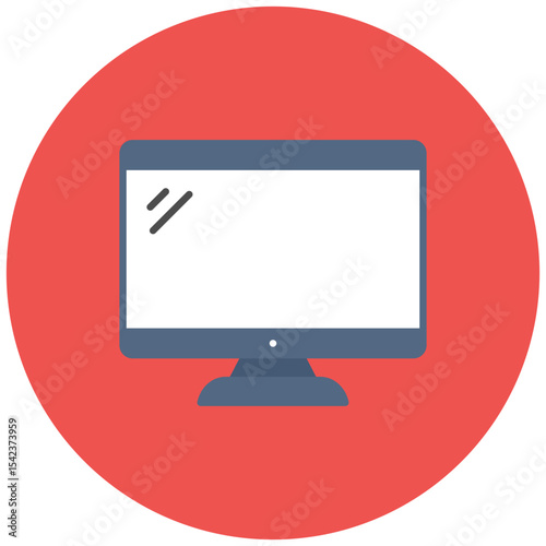 Desktop icon vector image. Can be used for Office.