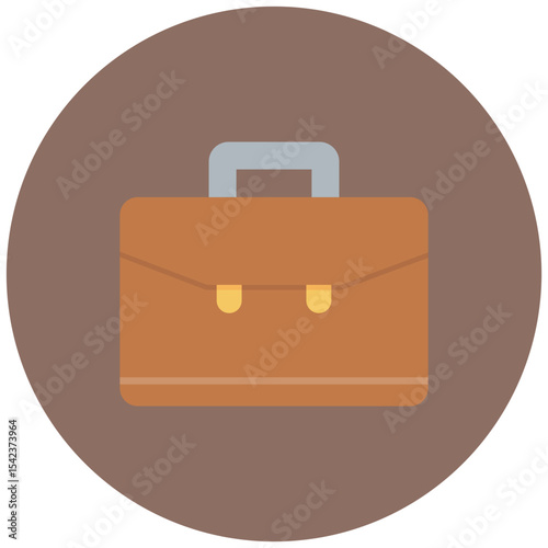 Briefcase icon vector image. Can be used for Office.