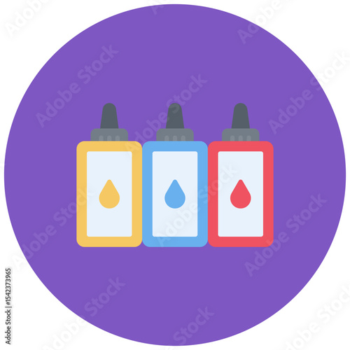 Ink Cartridge icon vector image. Can be used for Office.