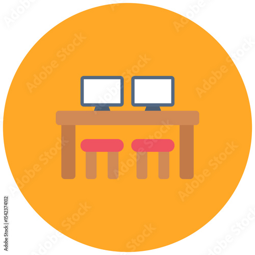 Coworking Space. icon vector image. Can be used for Office.