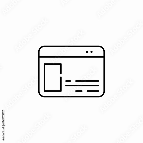multiple web windows icon sign vector