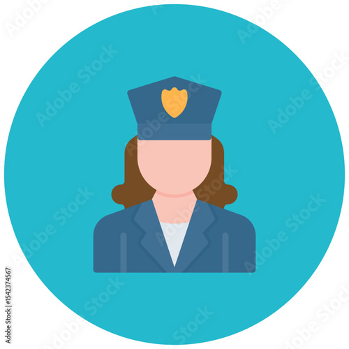 Policeman icon vector image. Can be used for Emergency Service.