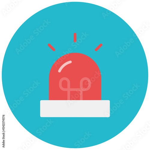 Siren icon vector image. Can be used for Emergency Service.