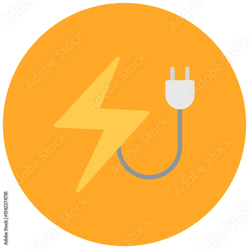 Electric Energy icon vector image. Can be used for Lighting.