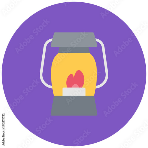 Gas Lamp icon vector image. Can be used for Lighting.