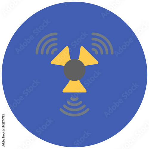 Gamma Rays icon vector image. Can be used for Lighting.
