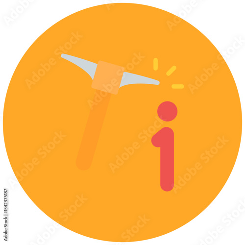 Information Mining icon vector image. Can be used for Privacy.
