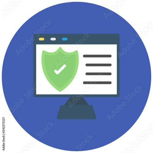 Pc Protection icon vector image. Can be used for Privacy.