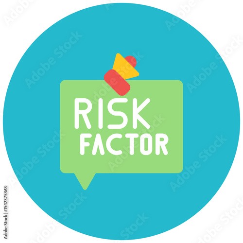 Risk Factor icon vector image. Can be used for Privacy.