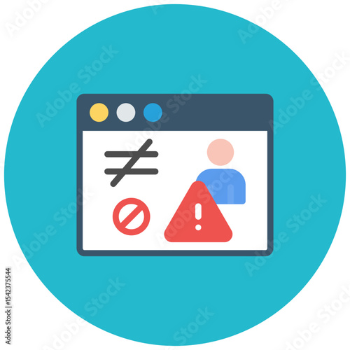 Unauthorized Access icon vector image. Can be used for Privacy.