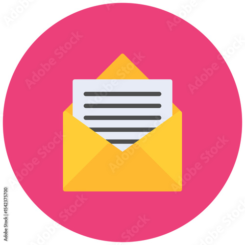 Letter icon vector image. Can be used for Postal Service.