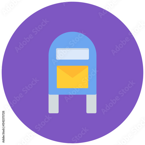 Po Box icon vector image. Can be used for Postal Service.